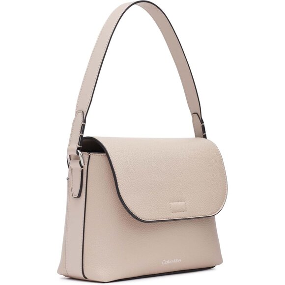 Womens Leather 2-in-1 Flap Shoulder Bag Crossbody Vegan Compact Stylish - Picture 5 of 5